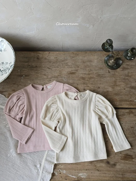 Eyelet Puff Tee (Autumn)