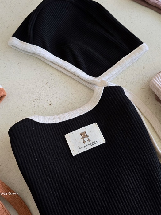 Ribbed Suit (with Bonnet Set)
