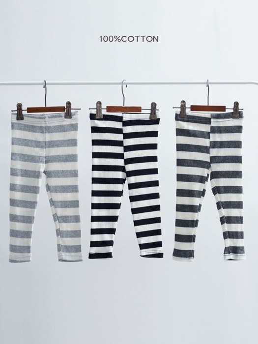 Striped Ribbed Leggings Striped Ribbed Leggings