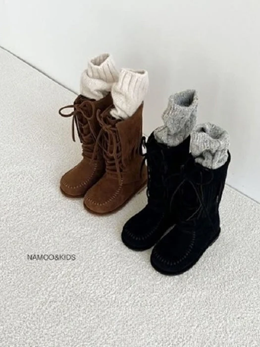 Hannah Suede Tassel Boots Hannah Suede Tassel Boots