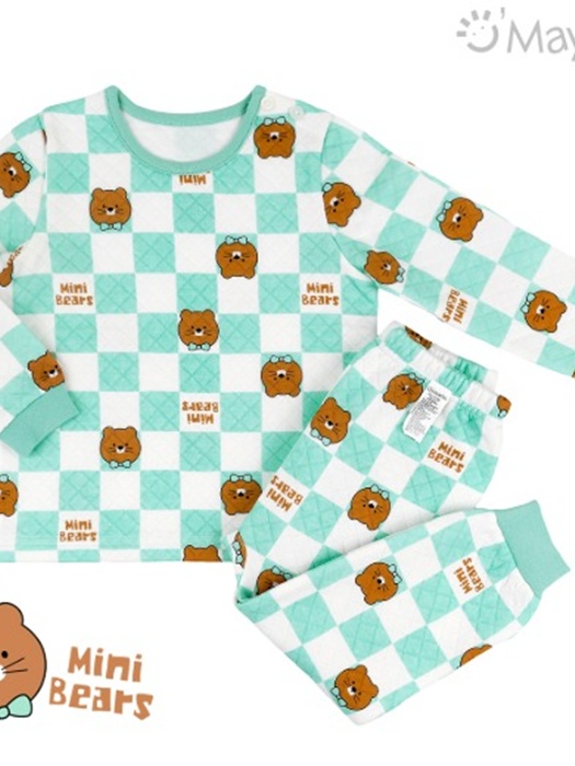 Checker Mint Bear Warm Easywear