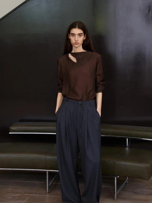 Tie Open Blouse Tie Open Blouse