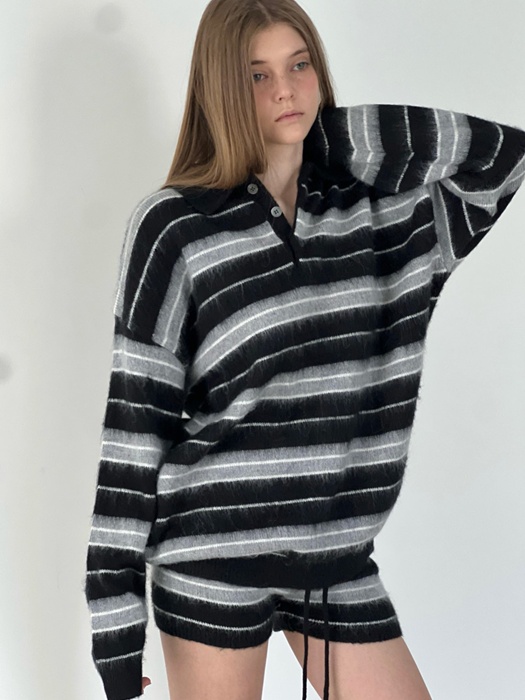 Mono Stripe Knit Pullover Mono Stripe Knit Pullover