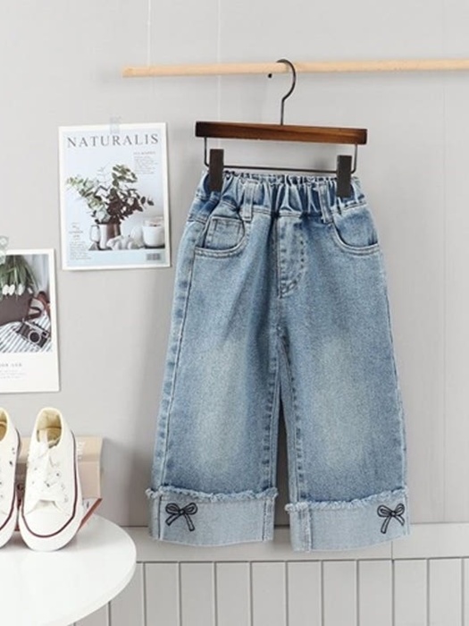 Hem Ribbon Jeans
