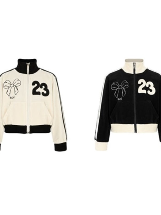 Ribbon Velour Zip-up (ADULT)