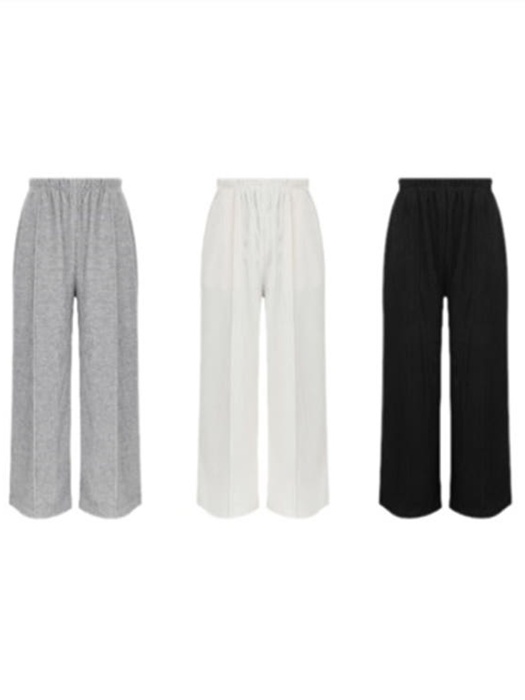Tucked Ribbed Wide Pants (ADULT) Tucked Ribbed Wide Pants (ADULT)