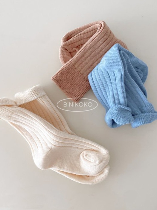 Ribbed Socks Cream Cheese Set (with Mom) Ribbed Socks Cream Cheese Set (with Mom)