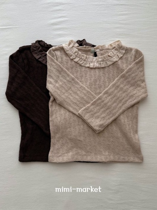 Frill Jacquard Tee