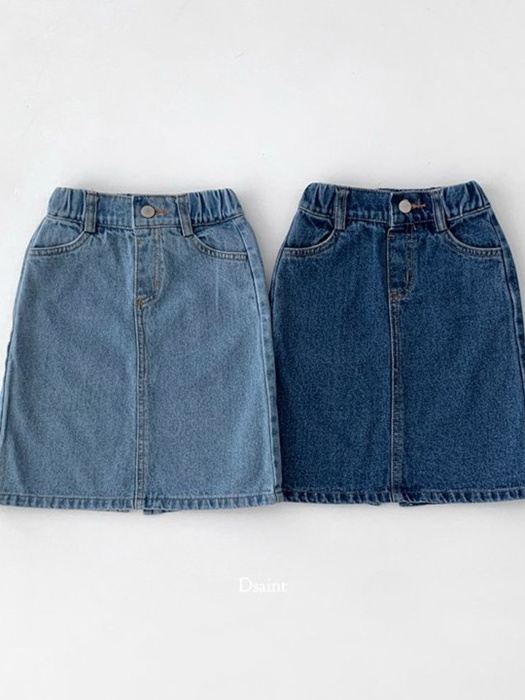 Half-Open Denim Skirt Half-Open Denim Skirt