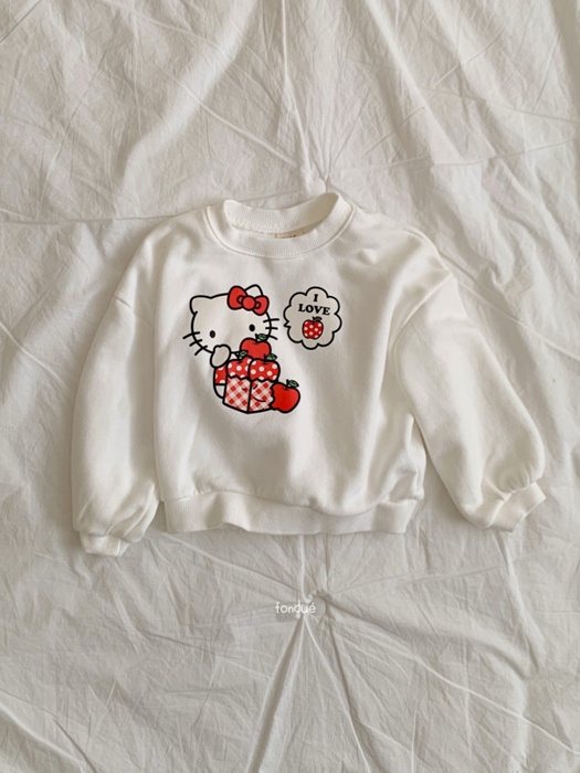 Hello Apple Pink Sweatshirt Hello Apple Pink Sweatshirt