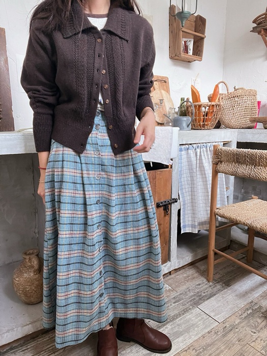 Woven Check Skirt Woven Check Skirt