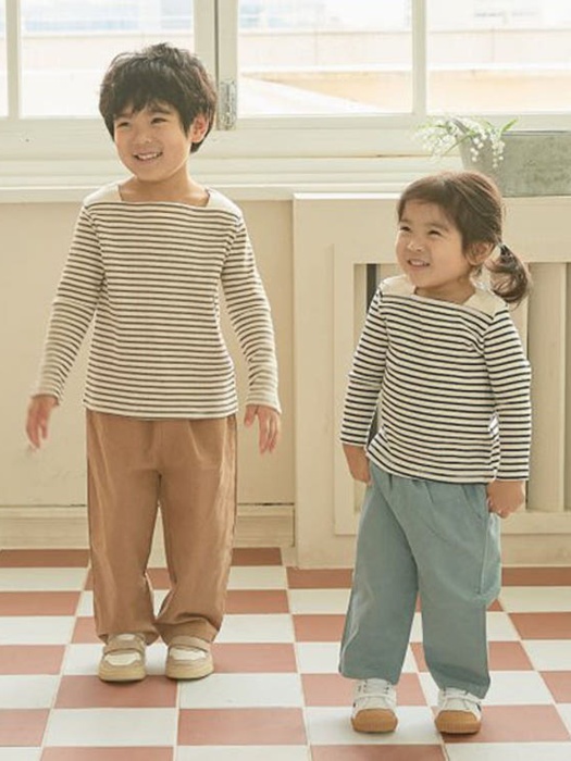 Boat Neck Stripe Tee Boat Neck Stripe Tee