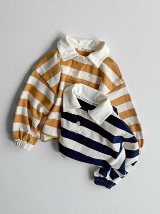 Luty Stripe Collar Tee Luty Stripe Collar Tee