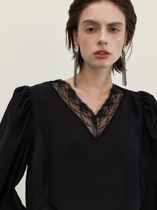 Silky Lace Blouse