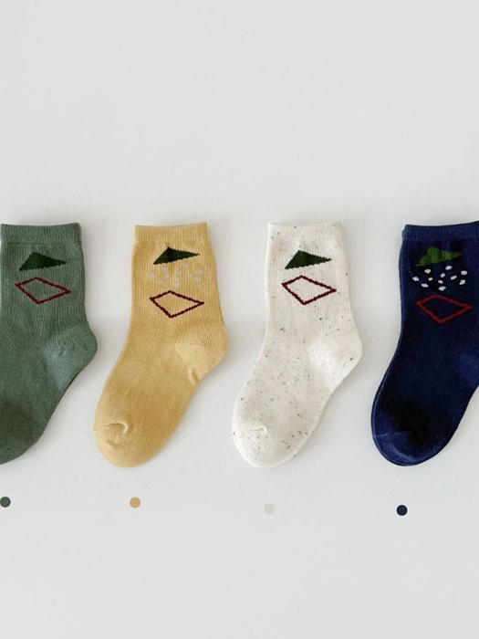 Triangle Square Socks Set (set of 4)