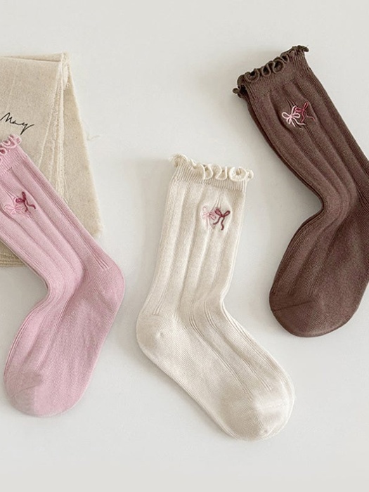 Ribbon Socks (set of 3)
