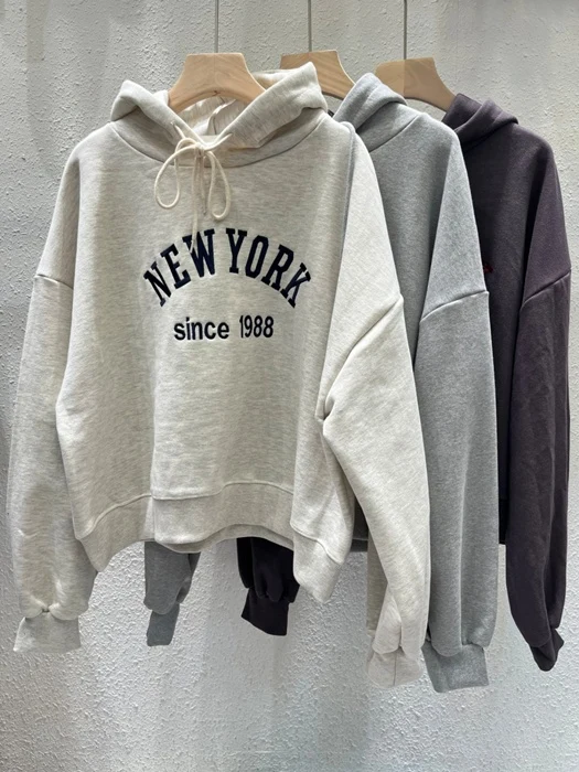 New York Embroidery Hoodie New York Embroidery Hoodie