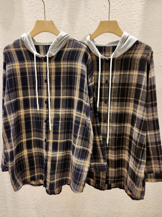 Check Shirt Hoodie Check Shirt Hoodie