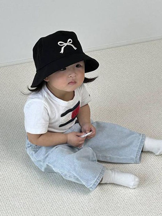 Ribbon Embroidered Bucket Hat