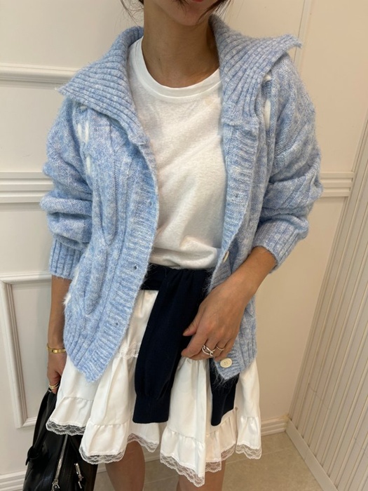 Demi Cable Knit Shirt Demi Cable Knit Shirt