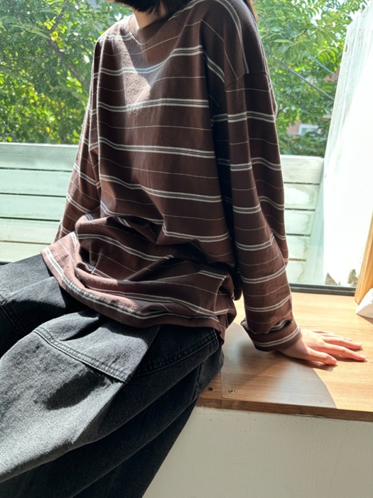 Cocoa Striped Tee