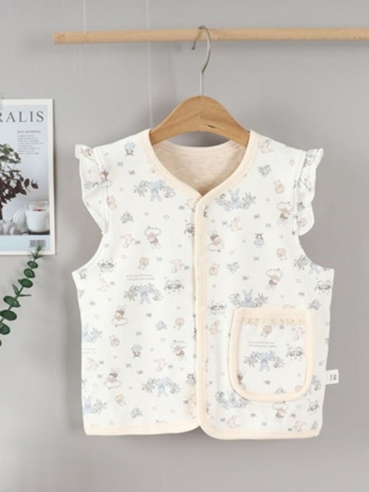 Rabbit Frill Cotton Vest