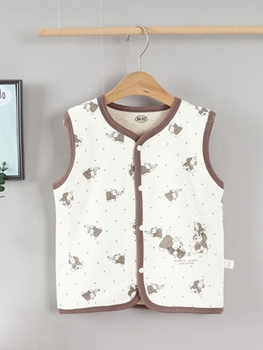 Cone Hat Bear Cotton Vest