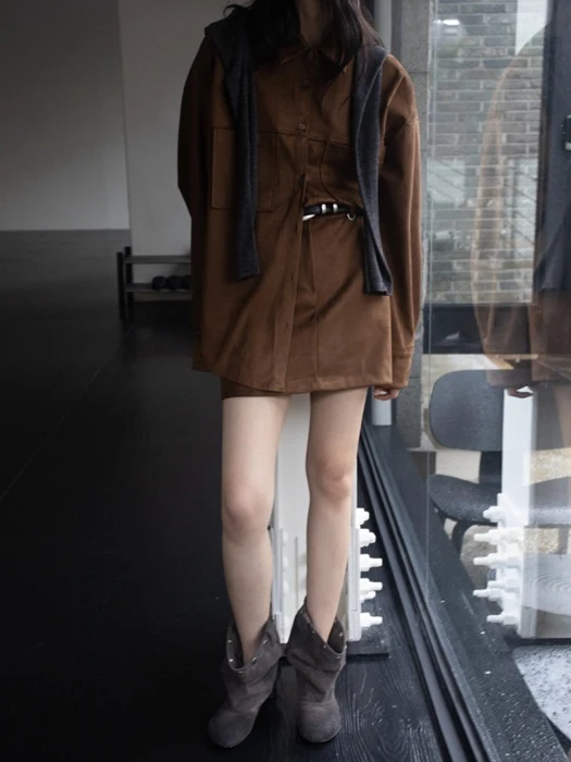 Suede Mini Skirt Suede Mini Skirt