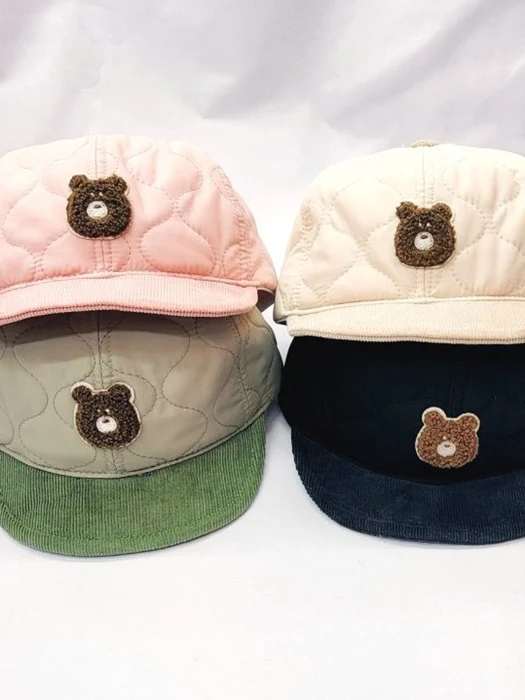Quilted Teddy Bear Hat Quilted Teddy Bear Hat