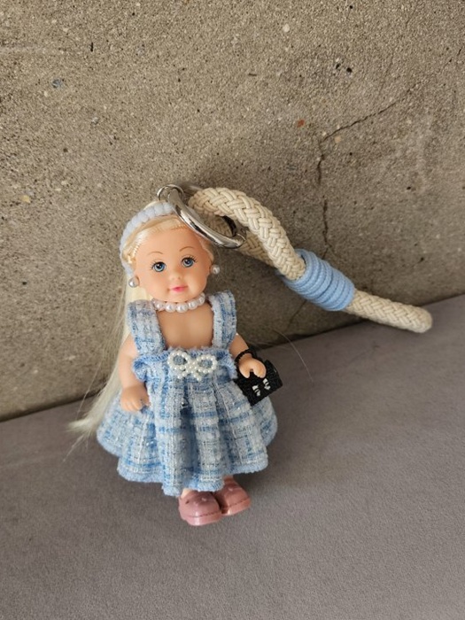 Blue One-piece Babydoll Bag Keyring Blue One-piece Babydoll Bag Keyring