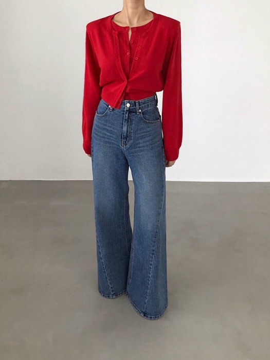 Angle Wide Denim Pants
