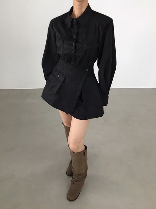 Veil Shirt Wrap Set (Suede) Veil Shirt Wrap Set (Suede)