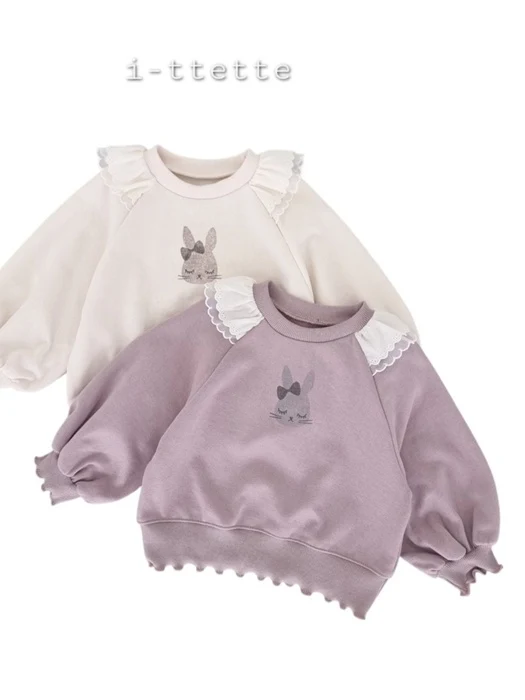 Raglan Ribbon Bunny Sweatshirt