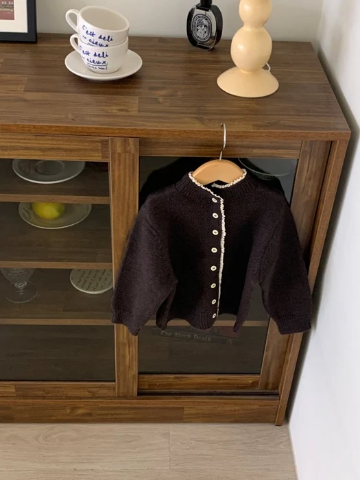 Mocha Button Cardigan