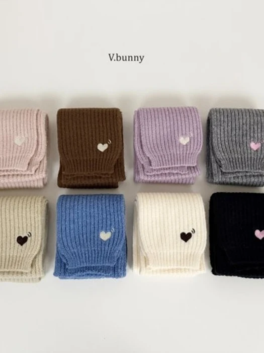Heart Embroidery Muffler Heart Embroidery Muffler