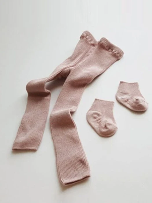 Plus Tights Set (Footless Tights + Socks)
