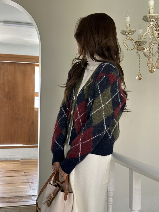Momo Argyle Cardigan Momo Argyle Cardigan