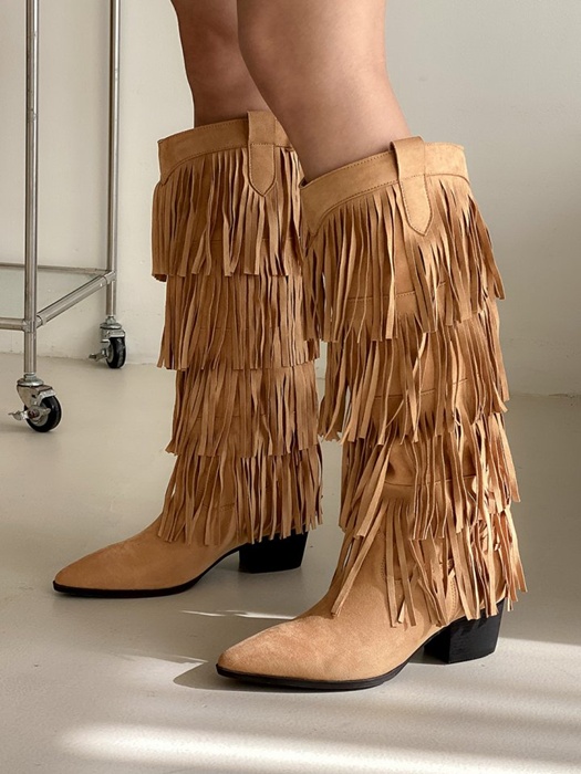 Mid Half Decorated Boots