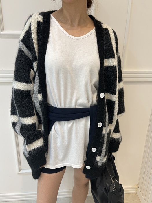 Check Cardigan