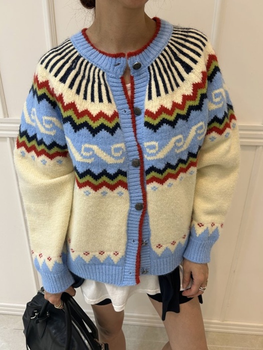 Jacquard Cardigan