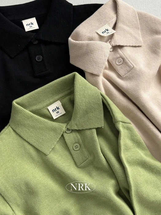 Cotton Collar Knit