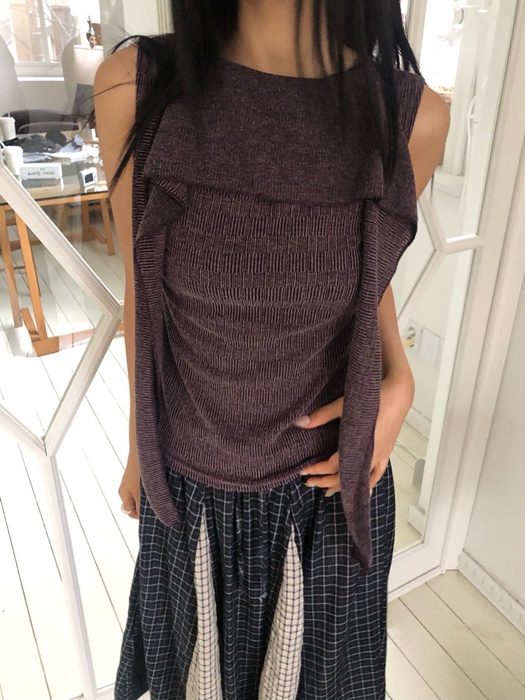 Scarf Sleeveless Top Scarf Sleeveless Top