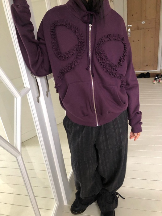 Ribbon Hood Zip-Up Ribbon Hood Zip-Up