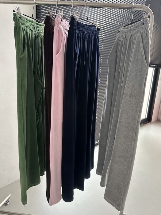 Velour Color Pants