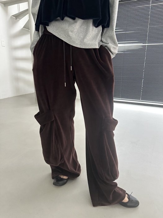 Velour Pocket Pants