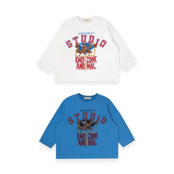 A-Market - Korean Children Fashion - #Kfashion4kids - Buffalo Boxy Tee - 5