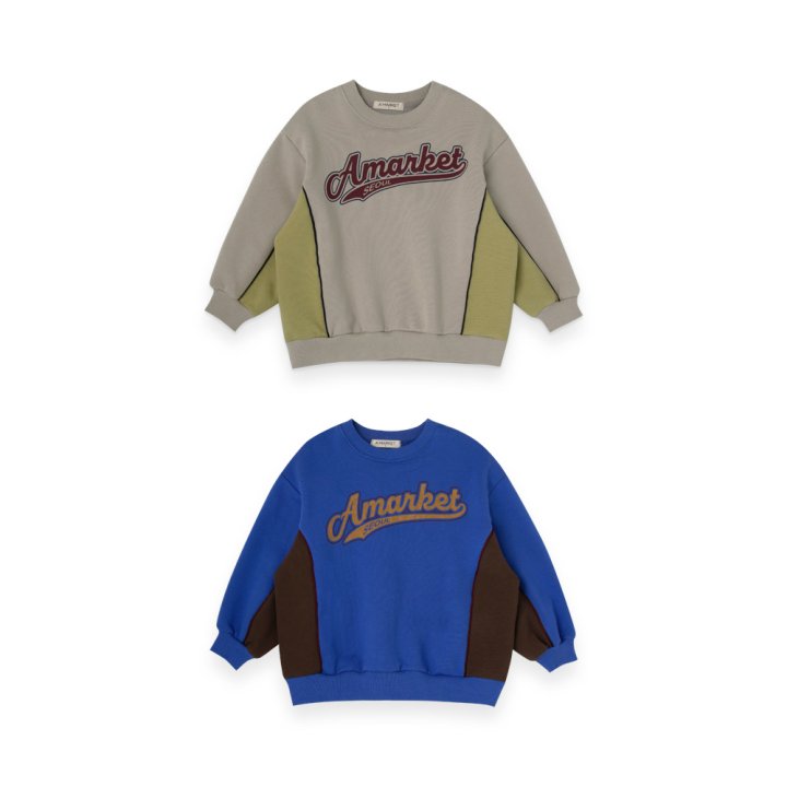 A-Market - Korean Children Fashion - #childofig - Combi Line Sweatshirt - 5