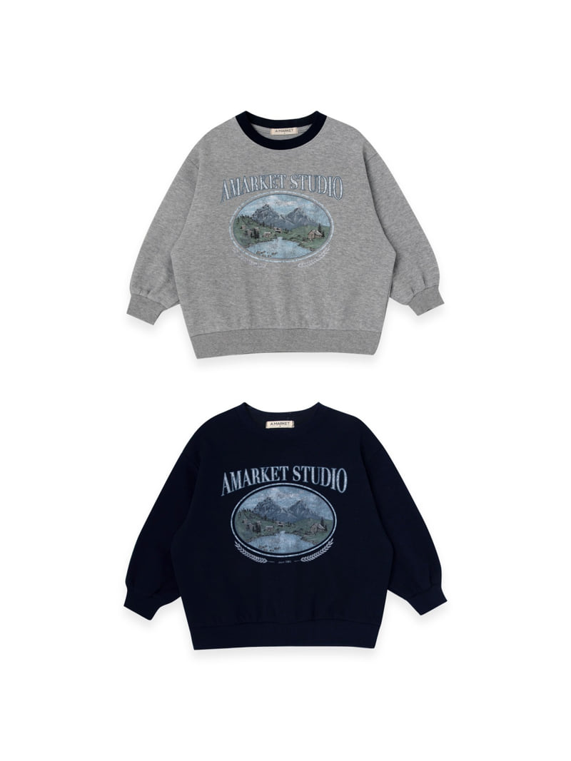 A-Market - Korean Children Fashion - #childofig - Mountain Sweatshirt (Junior)