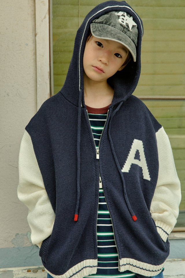 A-Market - Korean Children Fashion - #childofig - Hooded Knit Cardigan - 11