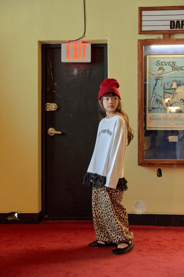 A-Market - Korean Children Fashion - #childofig - Leopard Piping Pants (Junior) - 9
